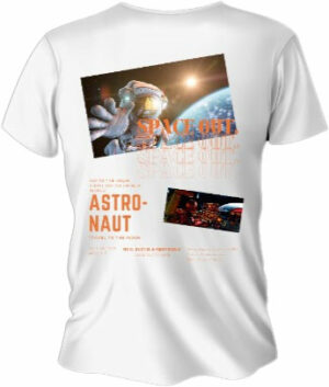 Camiseta astronauta detras